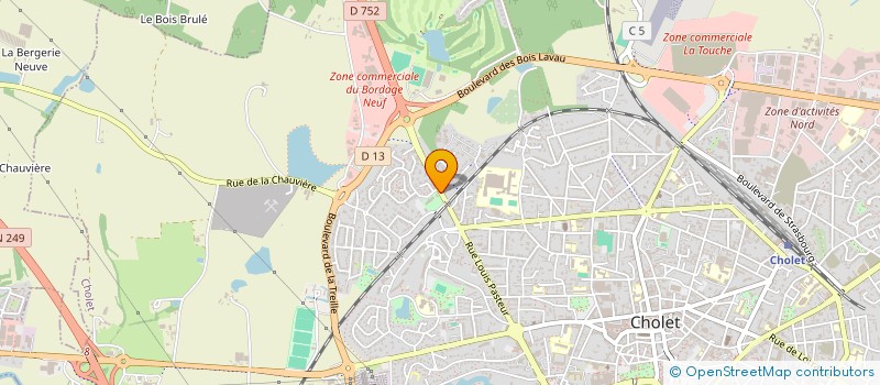 localisation de l'entreprise UNION REGIONALE REMPART- PAYS DE LOIRE à CHOLET