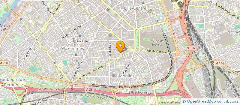 localisation de l'entreprise UNION REGIONALE SYNDICATS LIBRES CFDT à LILLE