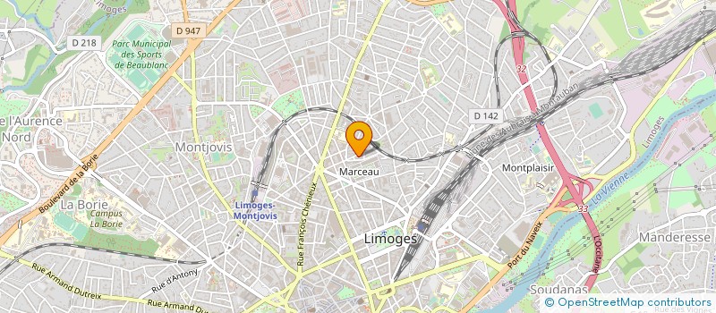 localisation de l'entreprise UNION REGIONALE UNSA LIMOUSIN à LIMOGES
