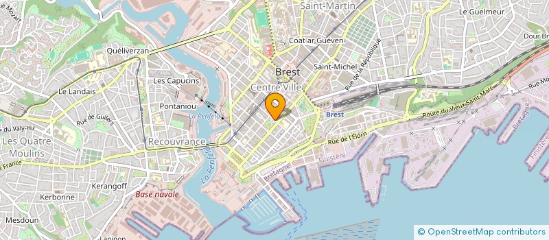 localisation de l'entreprise UNION REPUBLICAINE DU FINISTERE  BREST