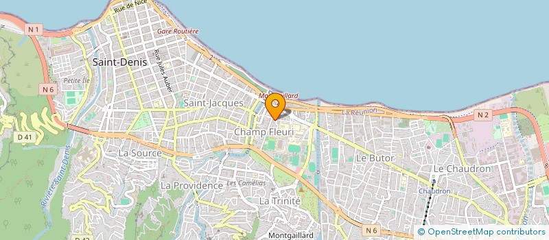 localisation de l'entreprise UNION REUNIONNAISE DES STRUCTURES D'INSERTION PAR L'ACTIVITE ECONOMIQUE à SAINT-DENIS