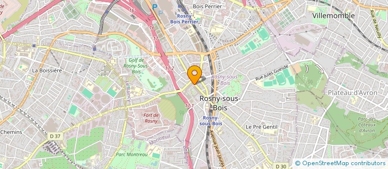 localisation de l'entreprise UNION ROSNEENNE D'ACTION MUNICIPALE à ROSNY-SOUS-BOIS