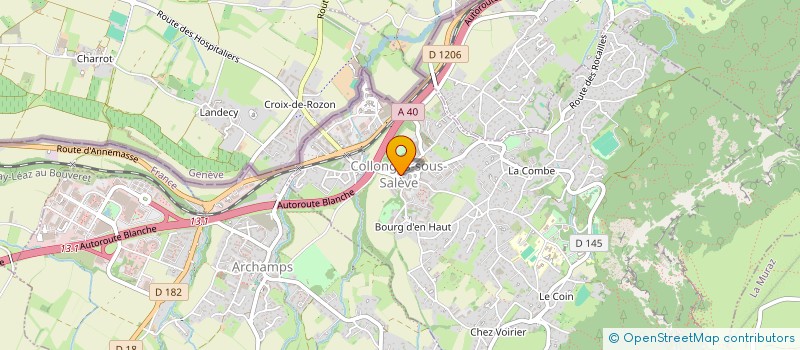 localisation de l'entreprise UNION SALEVE FOOT  COLLONGES-SOUS-SALEVE