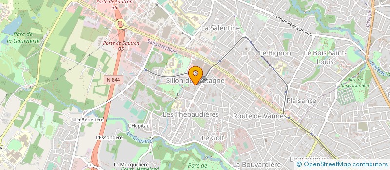 localisation de l'entreprise UNION SOCIALE POUR HABITAT PAYS DE LOIRE à SAINT-HERBLAIN
