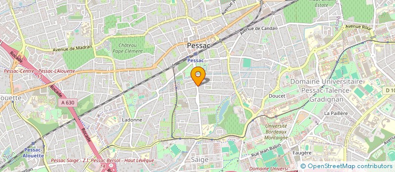 localisation de l'entreprise UNION SOCIO EDUCATIVE TSIGANE AQUITAINE à PESSAC
