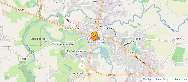 localisation de l'entreprise UNION SOLIDAIRE HANDI-VALIDE ( USH )  SAINT-HILAIRE-DU-HARCOUET