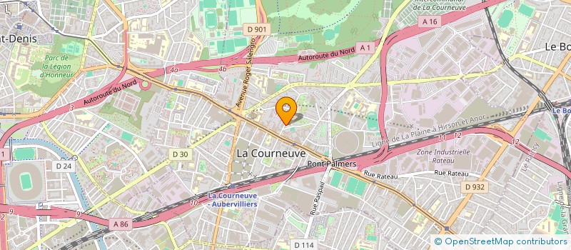 localisation de l'entreprise UNION SOUTIEN SECURITE PROTECT CIVILE à LA COURNEUVE