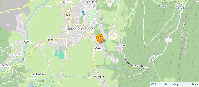 localisation de l'entreprise UNION SPORT ADAPTE HAUTEVILLOISE à PLATEAU D'HAUTEVILLE