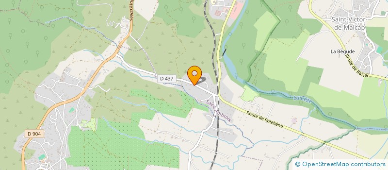 localisation de l'entreprise UNION SPORT AMBROISIENNE USSA  SAINT-AMBROIX