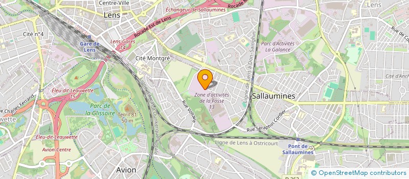 localisation de l'entreprise UNION SPORT CHEMINOTS AVION SECTION JUDO  AVION