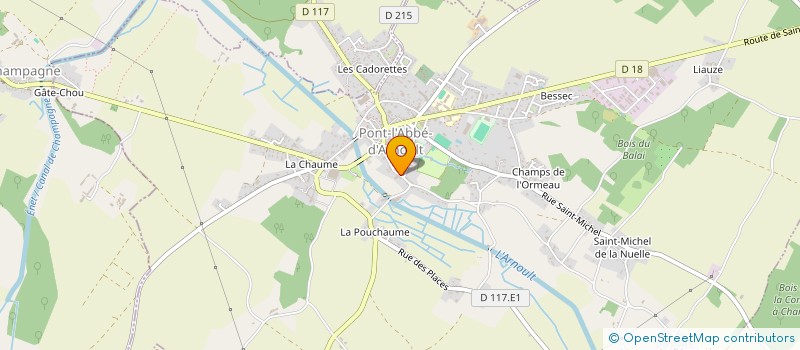 localisation de l'entreprise UNION SPORT DE PONT L ABBE D ARNOULT  PONT-L'ABBE-D'ARNOULT