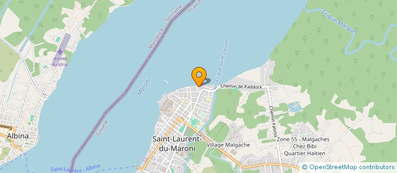 localisation de l'entreprise UNION SPORT ENS PREMIER DEGRE ST LAURENT à SAINT-LAURENT-DU-MARONI