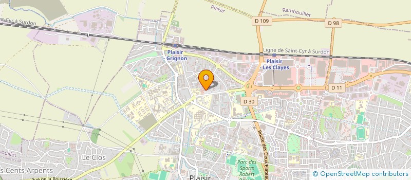 localisation de l'entreprise UNION SPORT ENSEIG COMIT DEPART YVELINES  PLAISIR