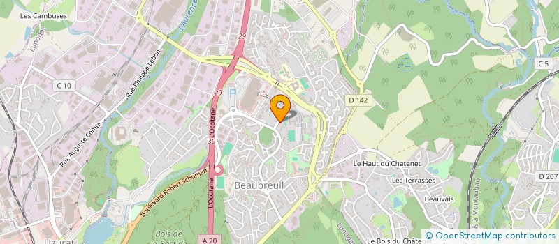 localisation de l'entreprise UNION SPORT ET CULTURE ECOLE PRIMAIRE JEAN-MONTALA à LIMOGES