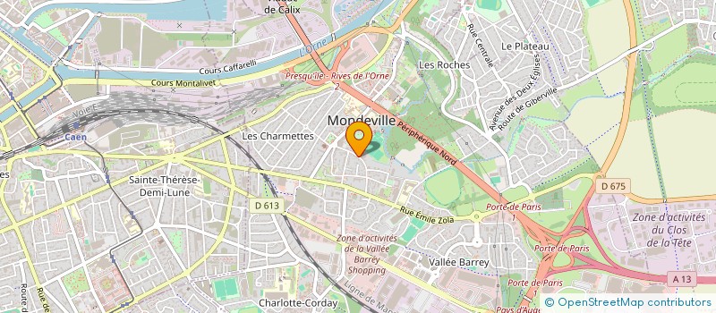 localisation de l'entreprise UNION SPORT OUVRIERE MONDEVILLE BASKET  MONDEVILLE