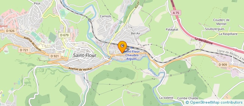localisation de l'entreprise UNION SPORT.SANFLORAINE SECTION BOULES à SAINT-FLOUR
