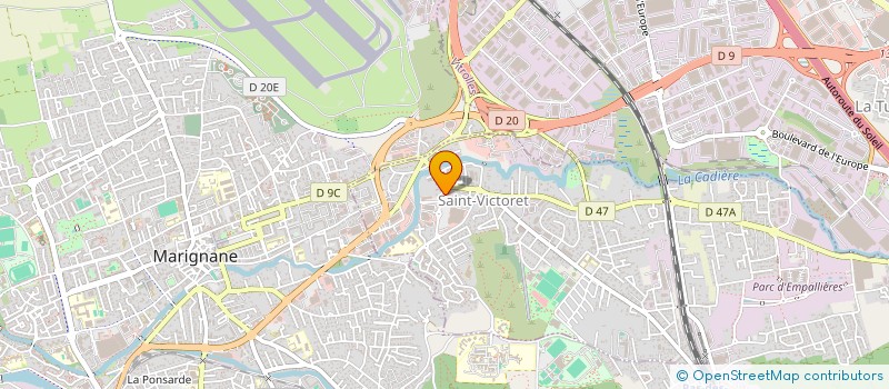 localisation de l'entreprise UNION SPORT SCOLAIRE COLLEG ST VICTORET à SAINT-VICTORET