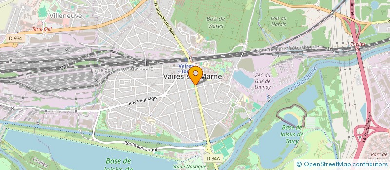 localisation de l'entreprise UNION SPORT VAIRES ENTRETIEN COMPETITION à VAIRES-SUR-MARNE