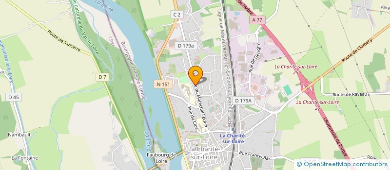 localisation de l'entreprise UNION SPORTIF CHARITOIS TRIATHLON à LA CHARITE-SUR-LOIRE