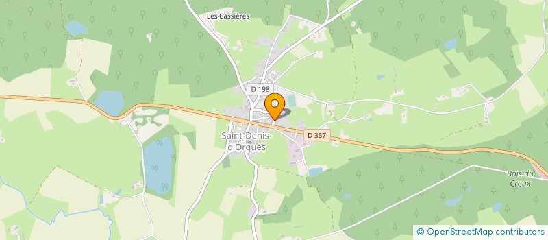 localisation de l'entreprise UNION SPORTIVE  SAINT DENIS D'ORQUES