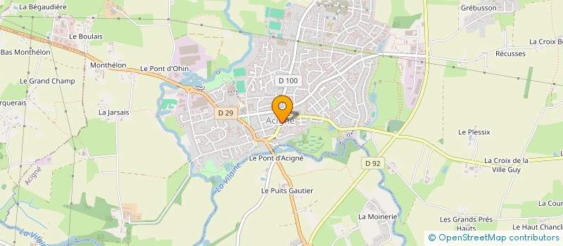 localisation de l'entreprise UNION SPORTIVE ACIGNE HANDBALL  ACIGNE