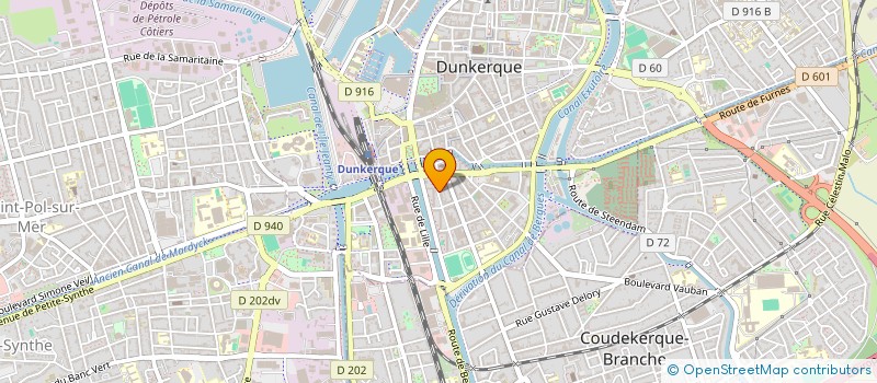 localisation de l'entreprise UNION SPORTIVE ADAPTEE AU LITTORAL à DUNKERQUE