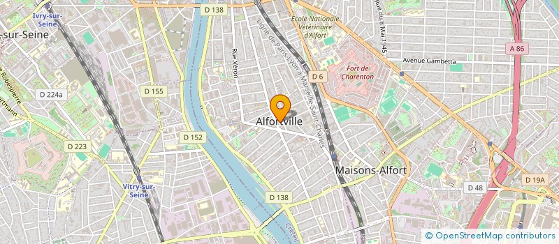 localisation de l'entreprise UNION SPORTIVE ALFORTVILLE CYCLISME  ALFORTVILLE