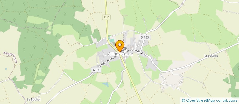 localisation de l'entreprise UNION SPORTIVE ALLIGNY COSNE TENNIS à ALLIGNY-COSNE