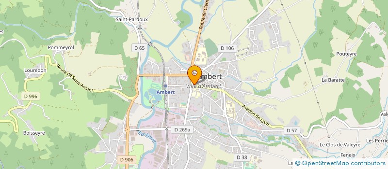 localisation de l'entreprise UNION SPORTIVE AMBERTOISE à AMBERT