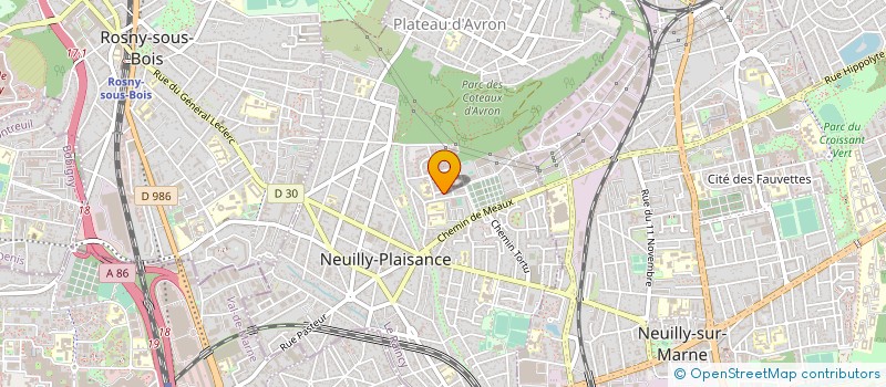 localisation de l'entreprise UNION SPORTIVE AMICALE PARIS  NEUILLY-PLAISANCE