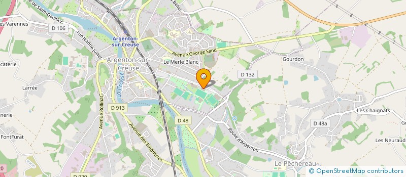 localisation de l'entreprise UNION SPORTIVE ARGENTONNAISE MUSCULATION FITNESS à ARGENTON-SUR-CREUSE