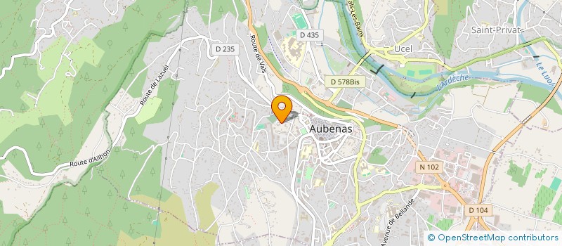 localisation de l'entreprise UNION SPORTIVE AUBENAS GYMNASTIQUE à AUBENAS