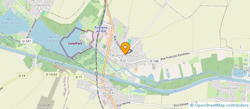 localisation de l'entreprise UNION SPORTIVE AUBIGNY AU BAC à AUBIGNY-AU-BAC