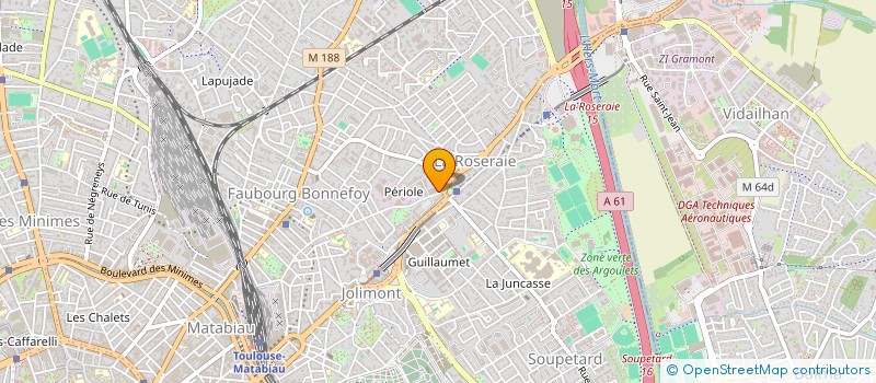 localisation de l'entreprise UNION SPORTIVE AVIATION LATECOERE à TOULOUSE