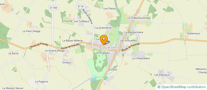 localisation de l'entreprise UNION SPORTIVE AZAY-LE-FERRON à AZAY-LE-FERRON