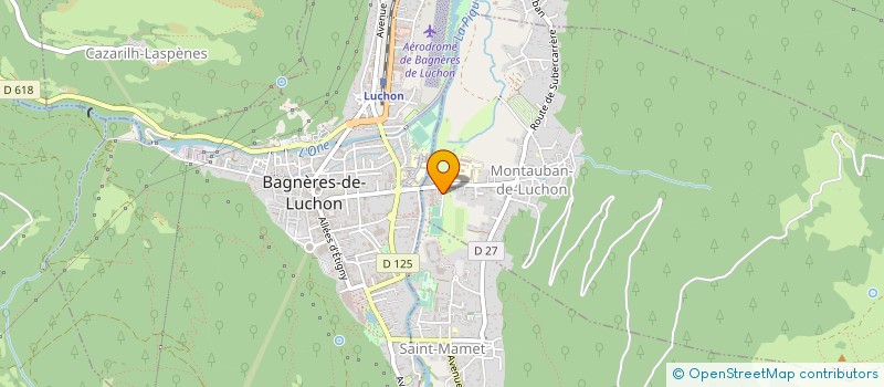 localisation de l'entreprise UNION SPORTIVE BAGNERES LUCHON SPORTS CIERP GAUD MARIGNAC  MONTAUBAN-DE-LUCHON