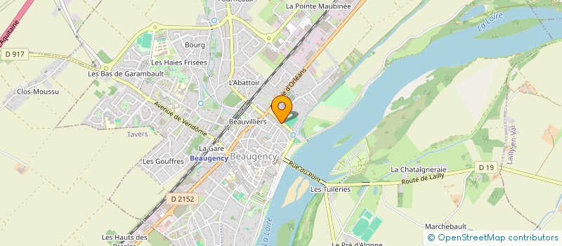 localisation de l'entreprise UNION SPORTIVE BALGENTIENNE VAL DE LOIRE à BEAUGENCY