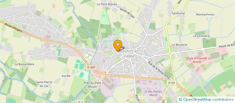 localisation de l'entreprise UNION SPORTIVE BEAUFORTAISE à BEAUFORT-EN-ANJOU
