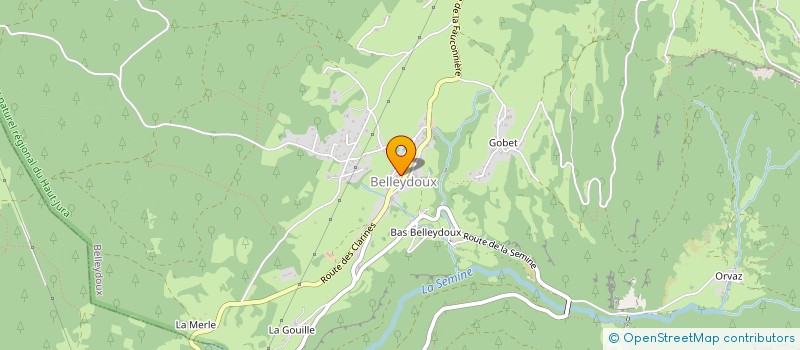 localisation de l'entreprise UNION SPORTIVE BELLEYDOUX-ECHALLON à BELLEYDOUX
