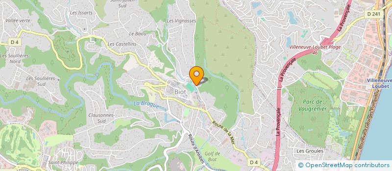 localisation de l'entreprise UNION SPORTIVE BIOTOISE  BIOT