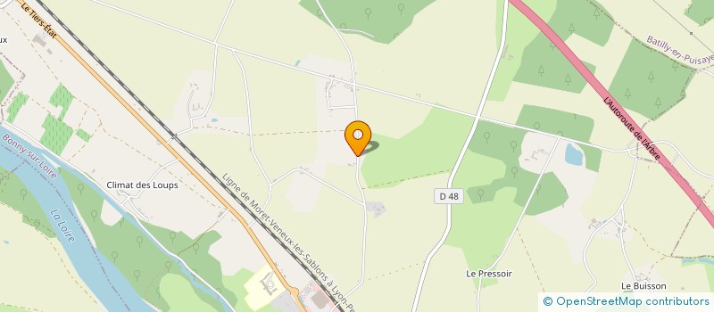 localisation de l'entreprise UNION SPORTIVE BONNYCHONNE CYCLISME à BONNY-SUR-LOIRE
