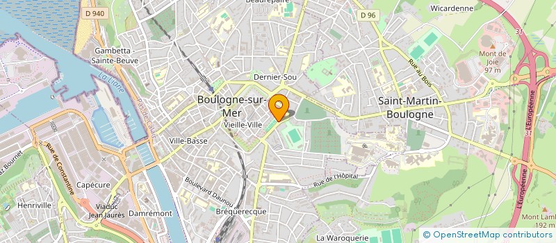 localisation de l'entreprise UNION SPORTIVE BOULOGNE COTE D OPALE  BOULOGNE-SUR-MER