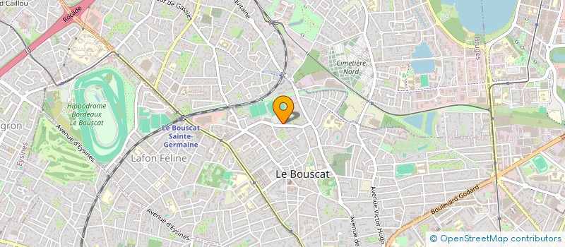 localisation de l'entreprise UNION SPORTIVE BOUSCATAISE CYCLISME  LE BOUSCAT