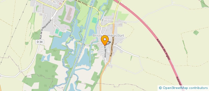 localisation de l'entreprise UNION SPORTIVE BRISSY HAMEGICOURT  BRISSY-HAMEGICOURT