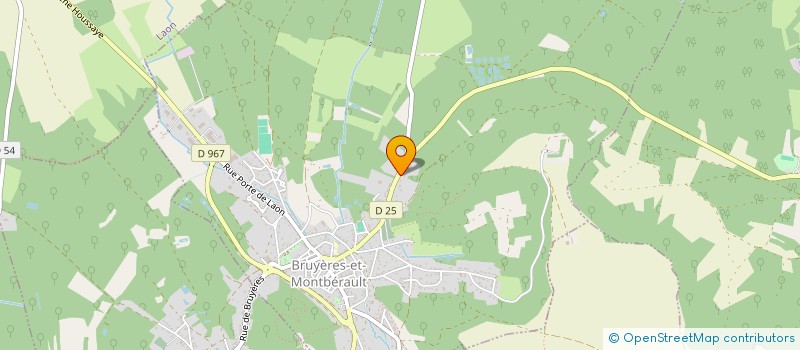 localisation de l'entreprise UNION SPORTIVE BRUYEROISE  BRUYERES-ET-MONTBERAULT