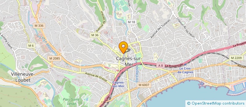 localisation de l'entreprise UNION SPORTIVE CAGNES BASKETT à CAGNES-SUR-MER