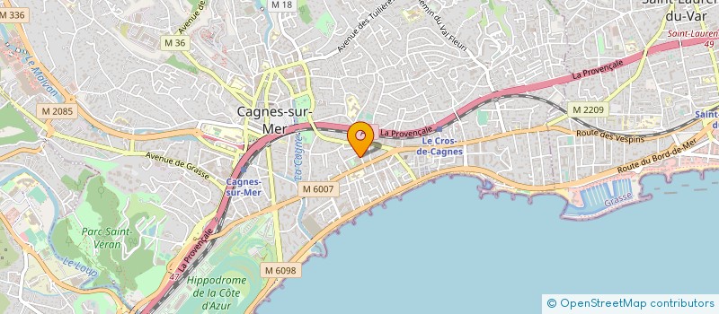 localisation de l'entreprise UNION SPORTIVE CAGNES SECTION ESCRIME à CAGNES-SUR-MER