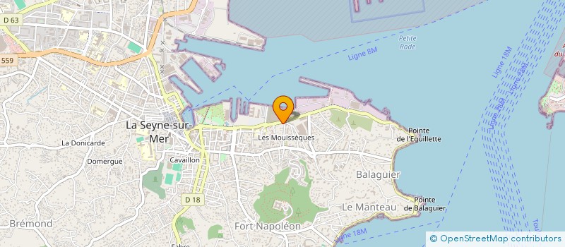 localisation de l'entreprise UNION SPORTIVE CANEBIERE à LA SEYNE SUR MER