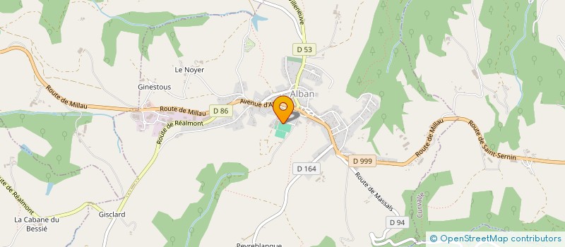 localisation de l'entreprise UNION SPORTIVE CANTON D'ALBAN  ALBAN