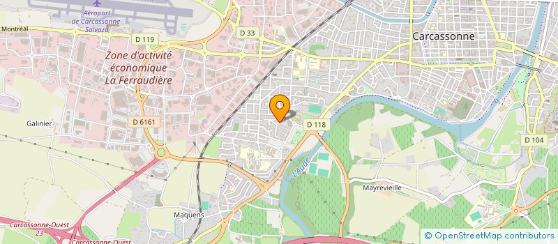 localisation de l'entreprise UNION SPORTIVE CARCASSONNAISE  CARCASSONNE